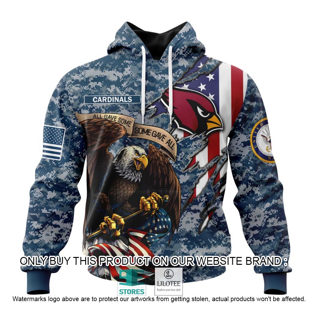 NFL Arizona Cardinals Eagle American Navy Flag Personalized 3D Hoodie, Shirt - LIMITED EDITION 11