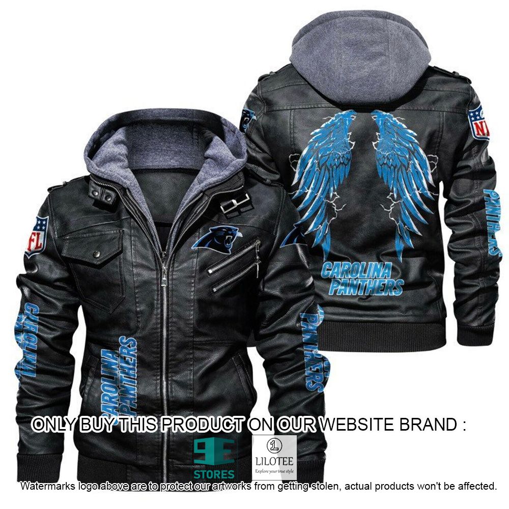 NFL Carolina Panthers Wings Leather Jacket - LIMITED EDITION 21