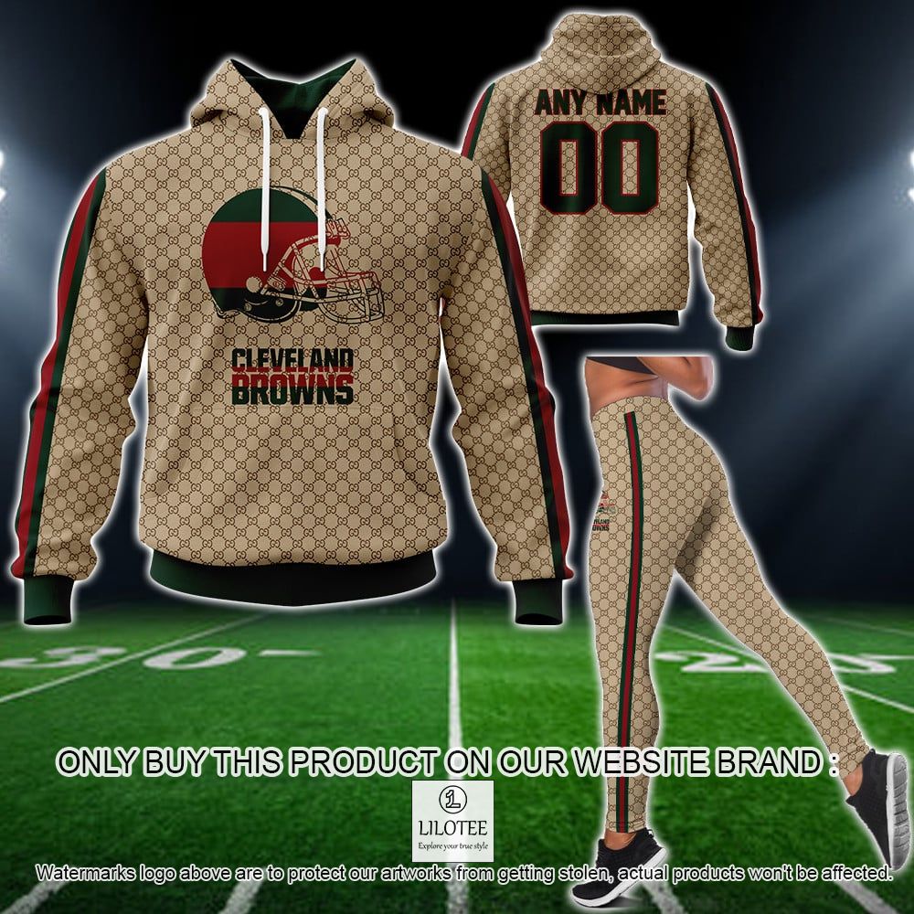 NFL Cleveland Browns, Gucci Personalized 3D Hoodie, Legging - LIMITED EDITION 12