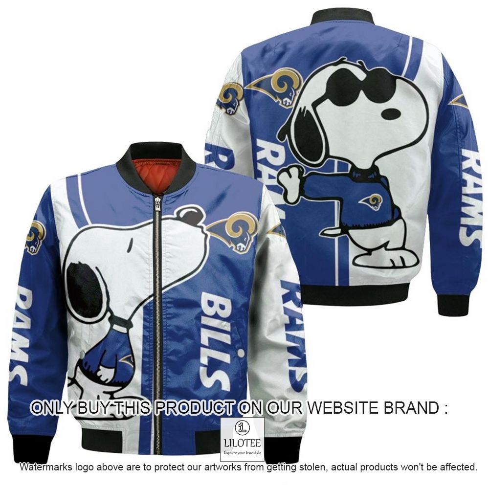 NFL Los Angeles Rams Snoopy Bomber Jacket - LIMITED EDITION 10