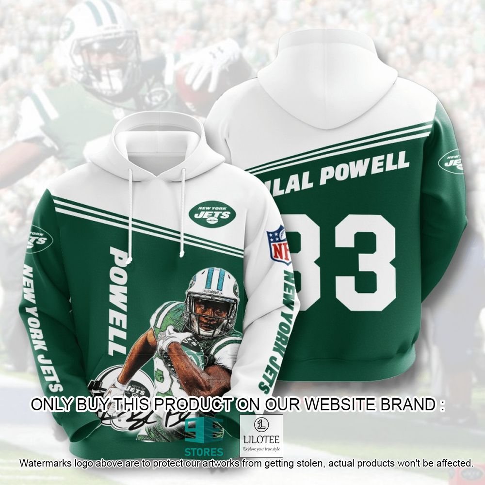 NFL New York Jets Bilal Powell 29 3D Hoodie - LIMITED EDITION 11