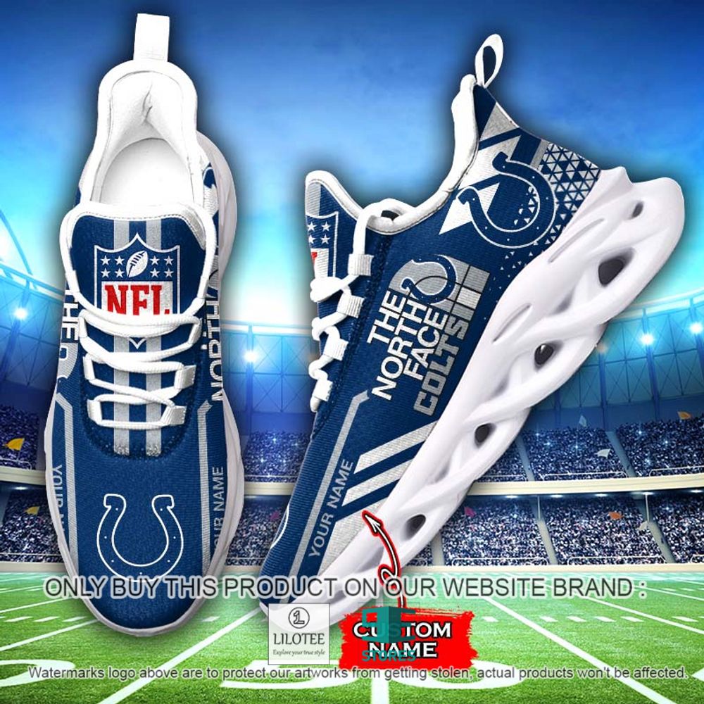 NFL The North Face Indianapolis Colts Your Name Clunky Max Soul Shoes - LIMITED EDITION 13