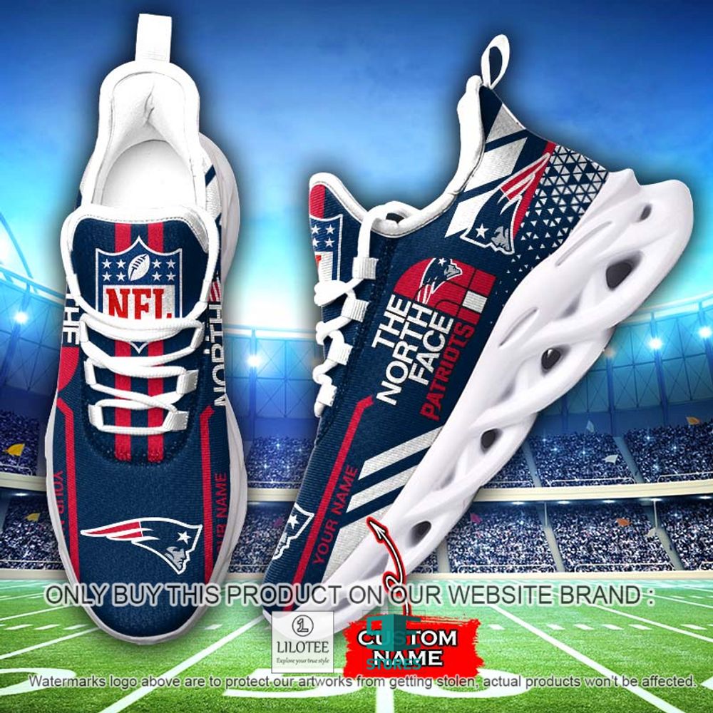 NFL The North Face New England Patriots Your Name Clunky Max Soul Shoes - LIMITED EDITION 13