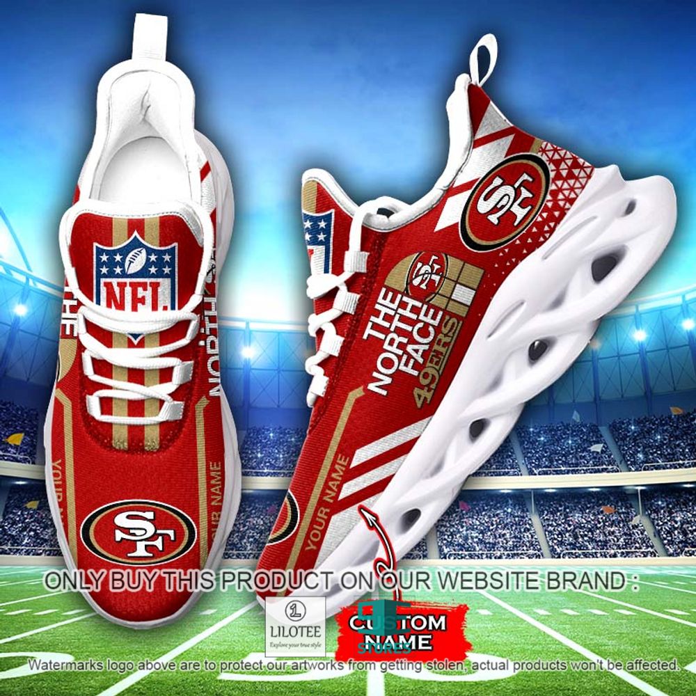 NFL The North Face San Francisco 49Ers Your Name Clunky Max Soul Shoes - LIMITED EDITION 13