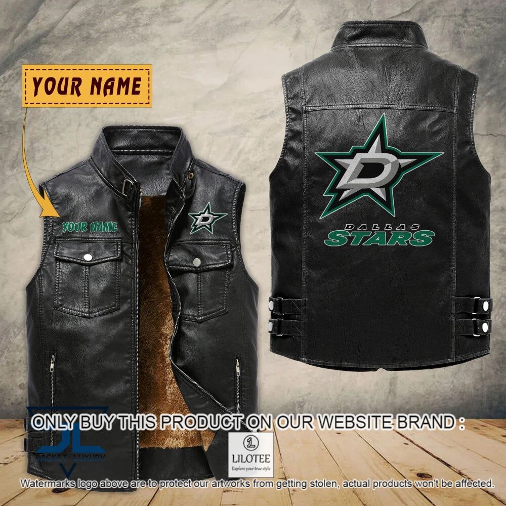 NHL Dallas Stars Custom Name Sleeveless Velet Vest Jacket - LIMITED EDITION 7