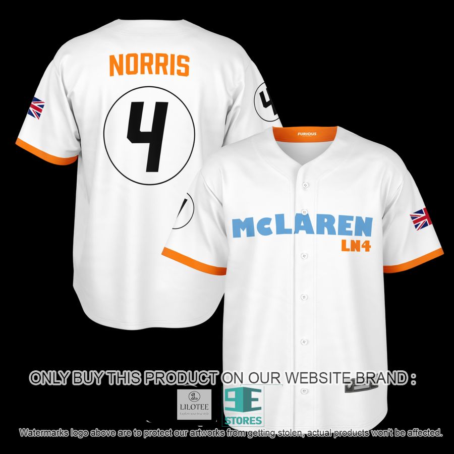 Norris McLaren 4 White Baseball Jersey 12
