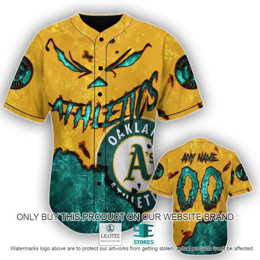Oakland Athletics Blood Personalized Baseball Jersey - LIMITED EDITION 10