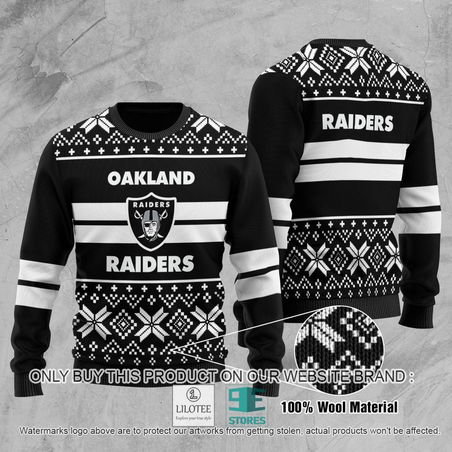 Oakland Raiders NFL Team Ugly Chrisrtmas Sweater - LIMITED EDITION 8