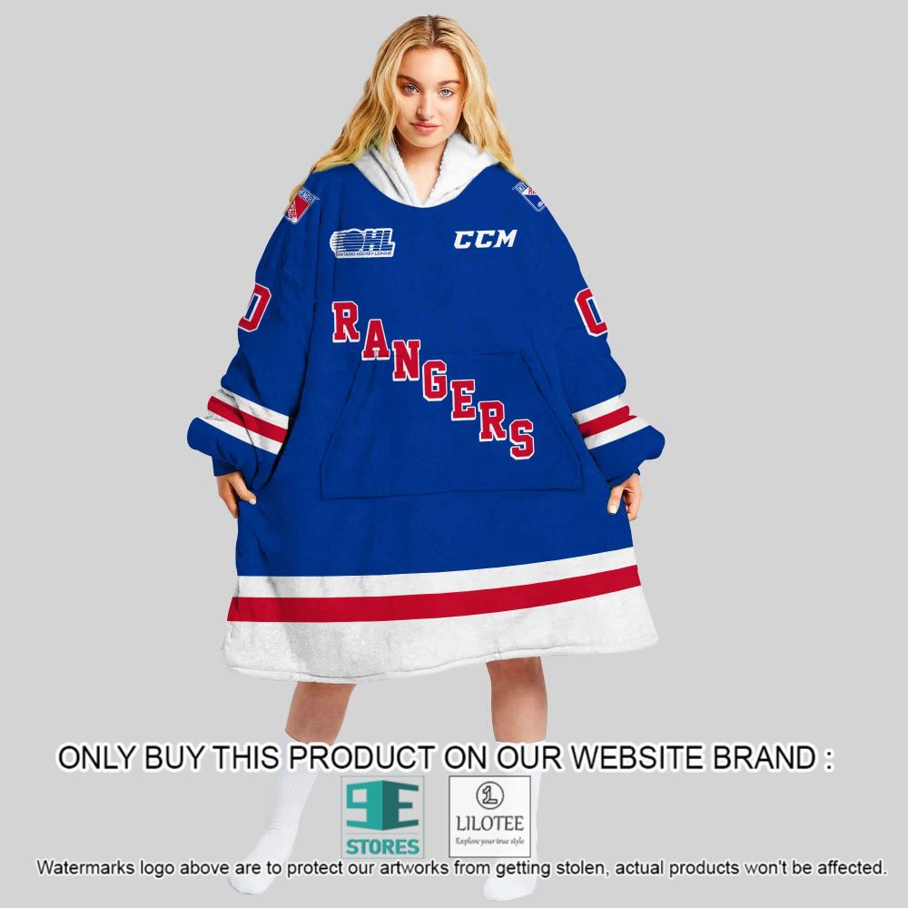 OHL Kitchener Rangers Personalized Oodie Blanket Hoodie - LIMITED EDITION 9