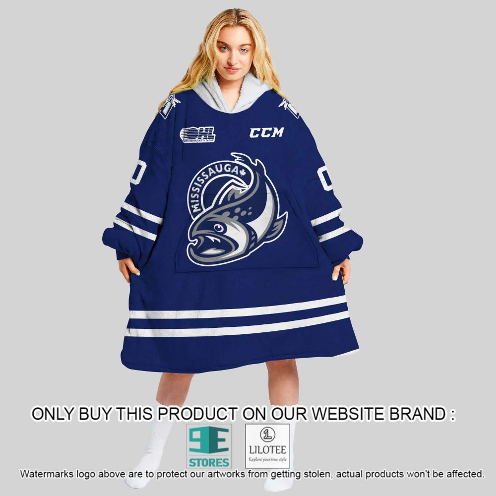 OHL Mississauga Steelheads Personalized Oodie Blanket Hoodie - LIMITED EDITION 8
