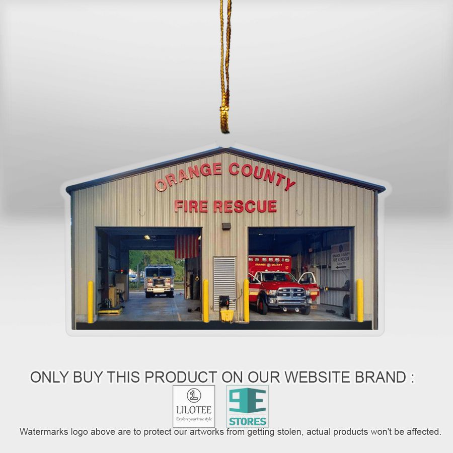 Orange County Fire Rescue Fire Station Christmas Ornament - LIMITED EDITION 12