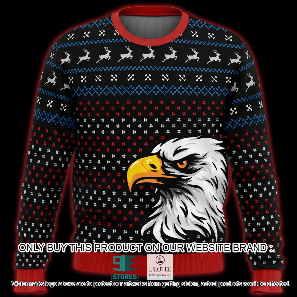 Patriotic Eagle Ugly Christmas Sweater - LIMITED EDITION 5