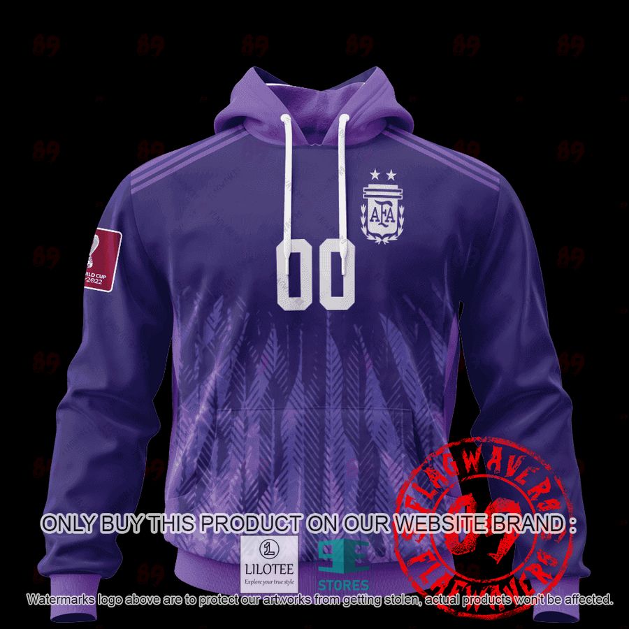 Personalized Argentina Away Jersey World Cup 2022 purple Shirt, Hoodie - LIMITED EDITION 14