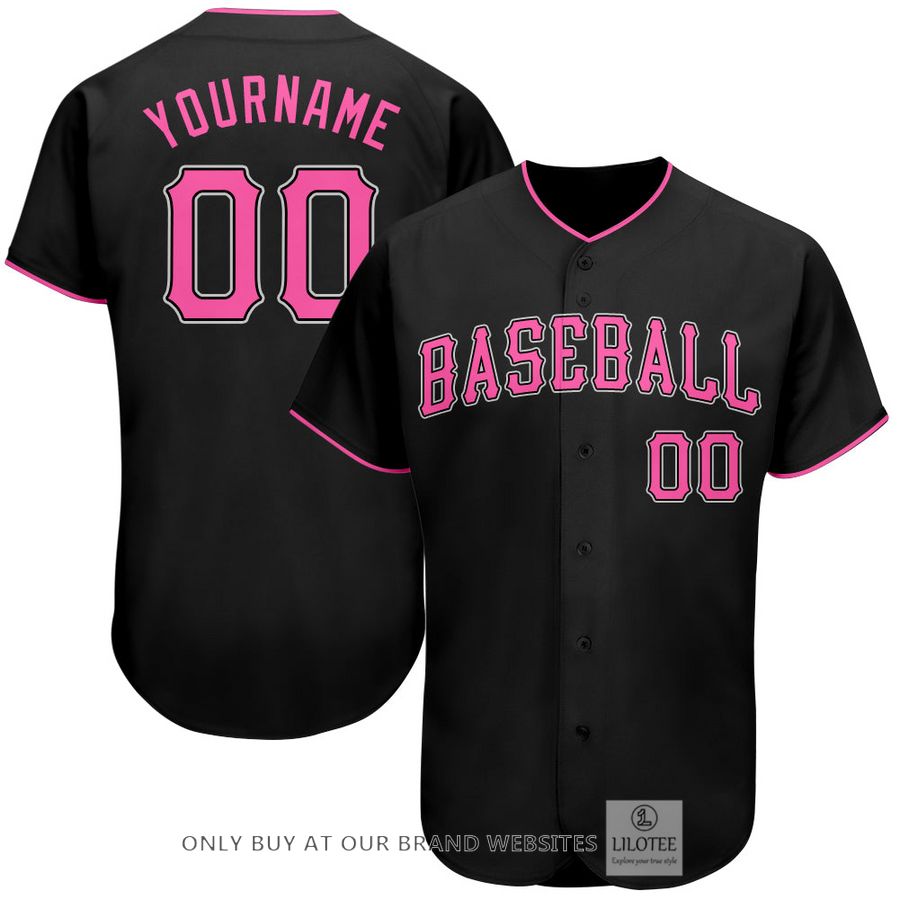 Personalized Black Pink Baseball Jersey - LIMITED EDITION 7