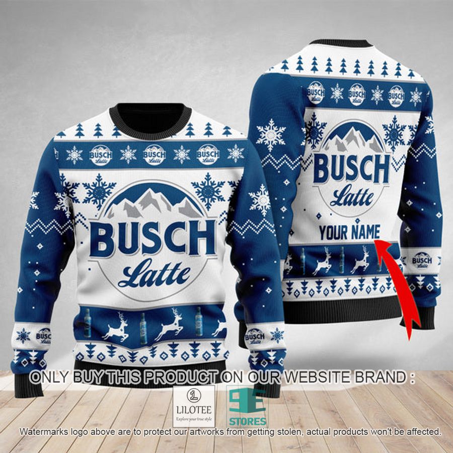 Personalized Busch Latte Ugly Christmas Sweater - LIMITED EDITION 9