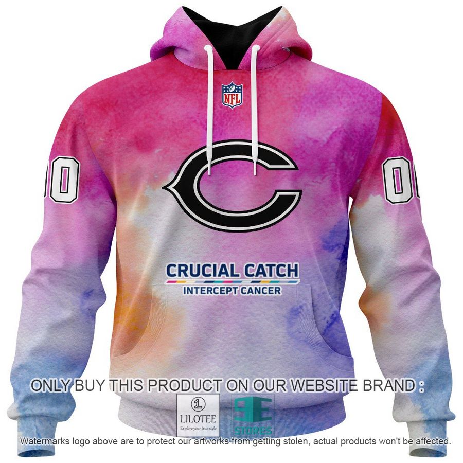Personalized Crucial Catch Intercept Cancer Chicago Bears Shirt, Hoodie - LIMITED EDITION 14