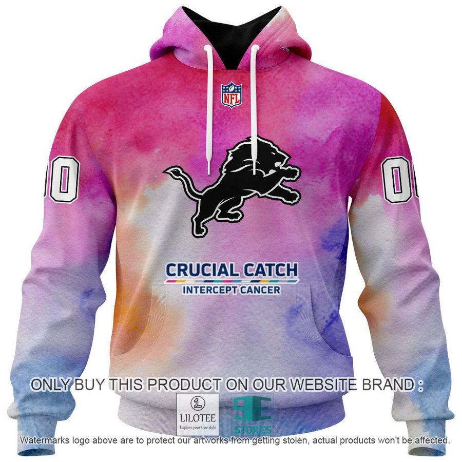 Personalized Crucial Catch Intercept Cancer Detroit Lions Shirt, Hoodie - LIMITED EDITION 14