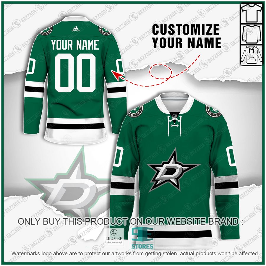 Personalized Dallas Stars NHL Hockey jersey 7