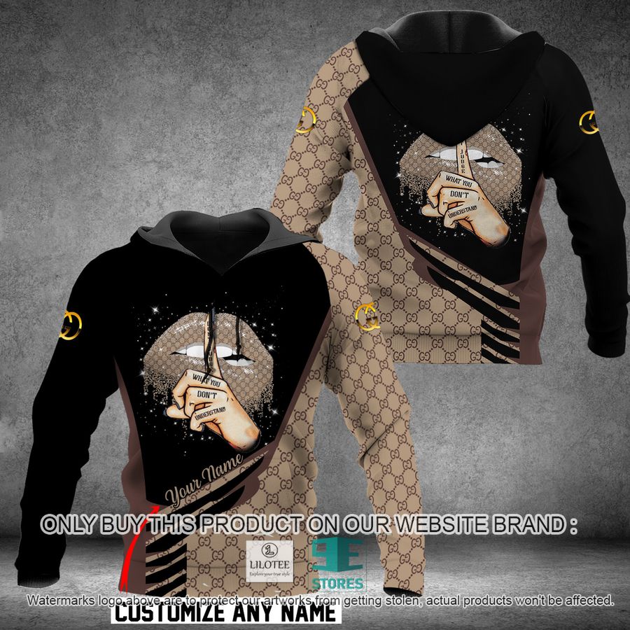 Personalized Don't Judge What You don't understand Gucci Black 3D All Over Print Hoodie 9