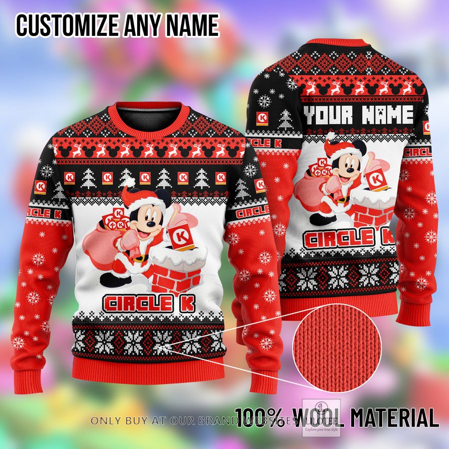 Personalized Mickey Mouse Circle K Ugly Christmas Sweater - LIMITED EDITION 8