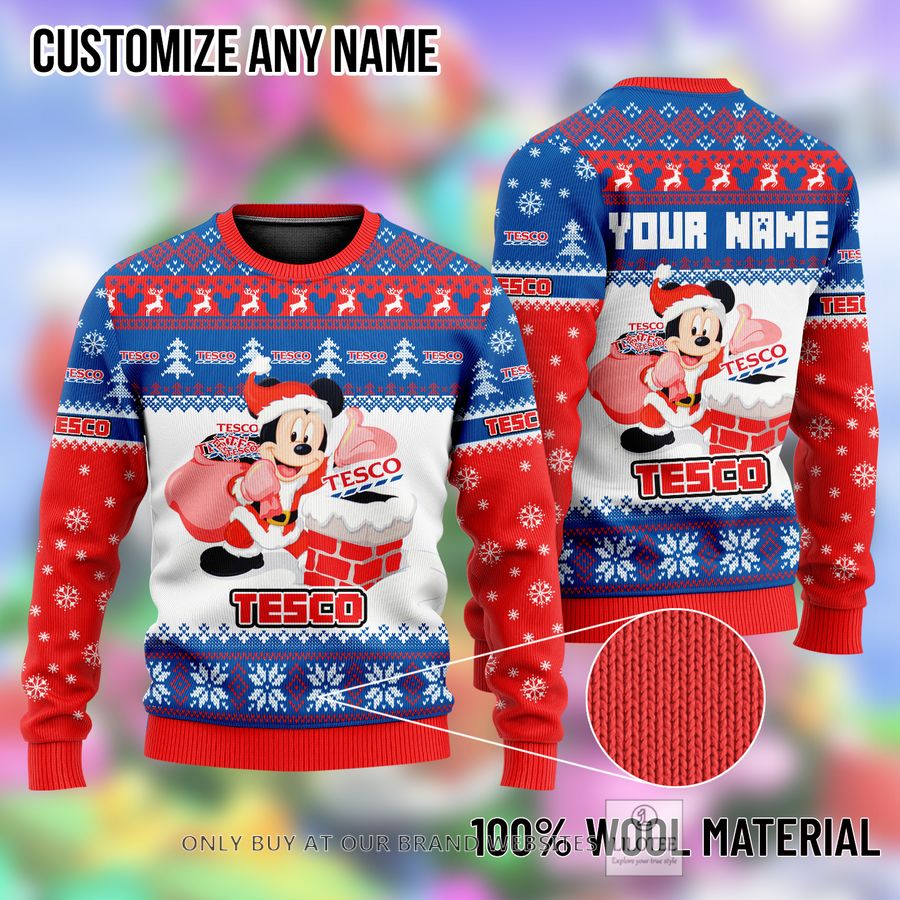 Personalized Mickey Mouse Tesco Ugly Christmas Sweater - LIMITED EDITION 9