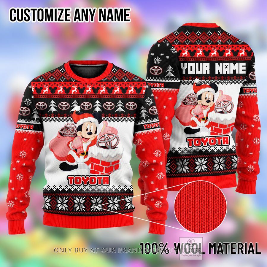Personalized Mickey Mouse Toyota Ugly Christmas Sweater - LIMITED EDITION 8