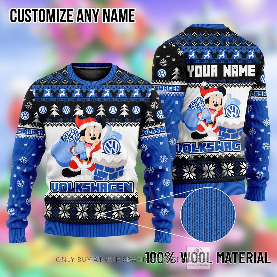 Personalized Mickey Mouse Volkswagen Ugly Christmas Sweater - LIMITED EDITION 9