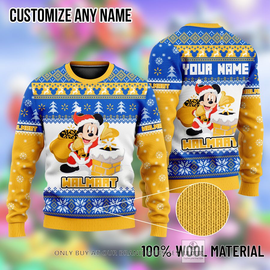 Personalized Mickey Mouse Walmart Ugly Christmas Sweater - LIMITED EDITION 8