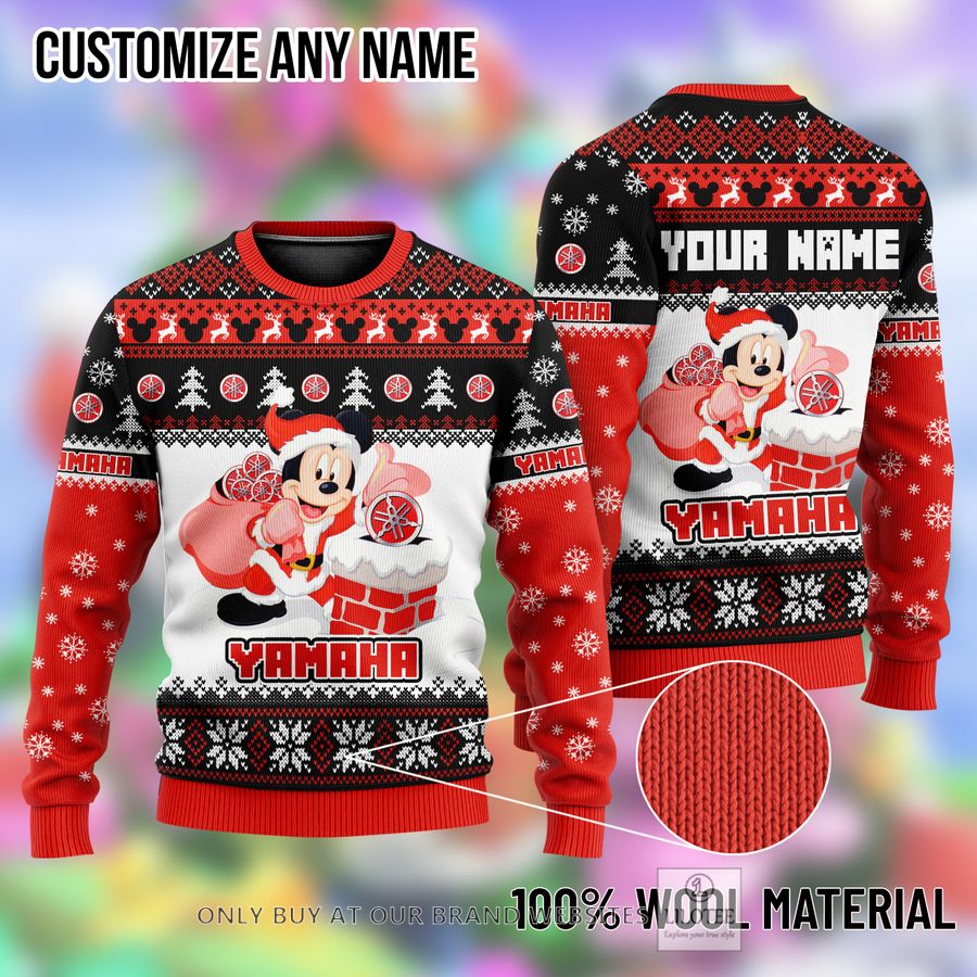 Personalized Mickey Mouse Yamaha Ugly Christmas Sweater - LIMITED EDITION 8