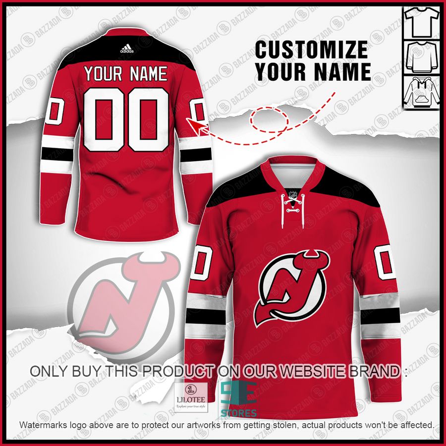 Personalized New Jersey Devils NHL Hockey jersey 7
