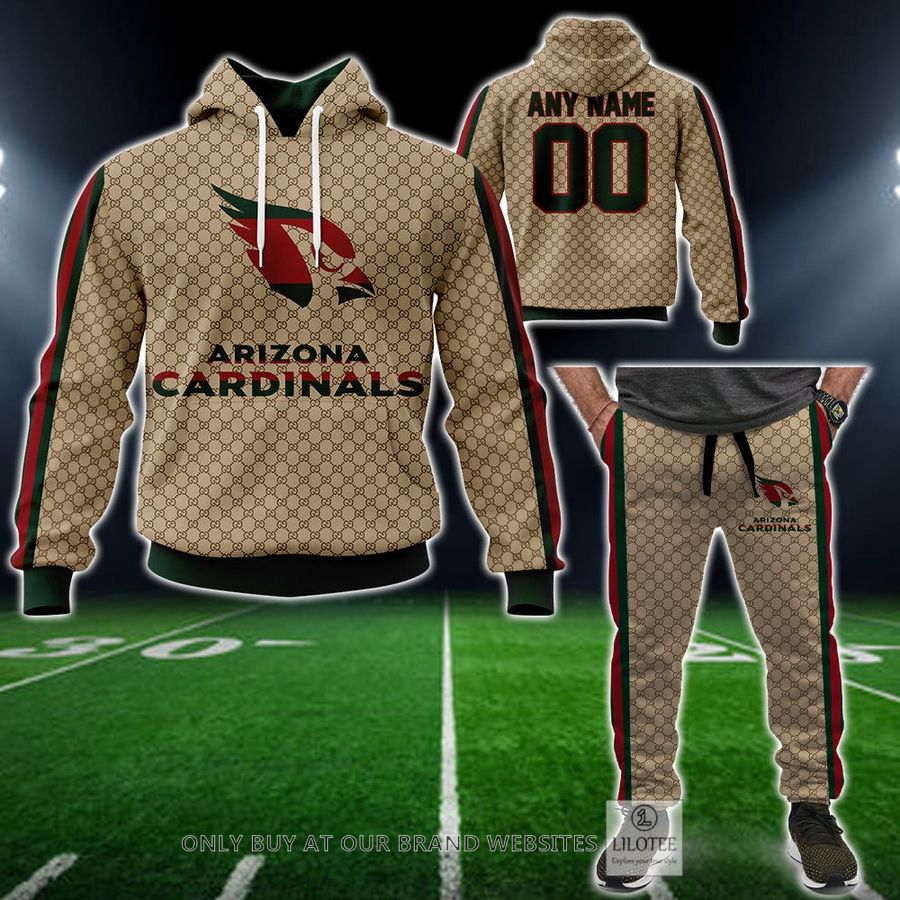 Personalized NFL Arizona Cardinals Gucci Hoodie, Long Pant - LIMITED EDITION 13