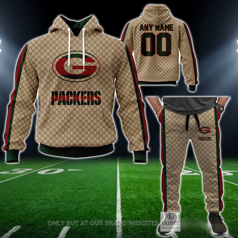 Personalized NFL Green Bay Packers Gucci Hoodie, Long Pant - LIMITED EDITION 12
