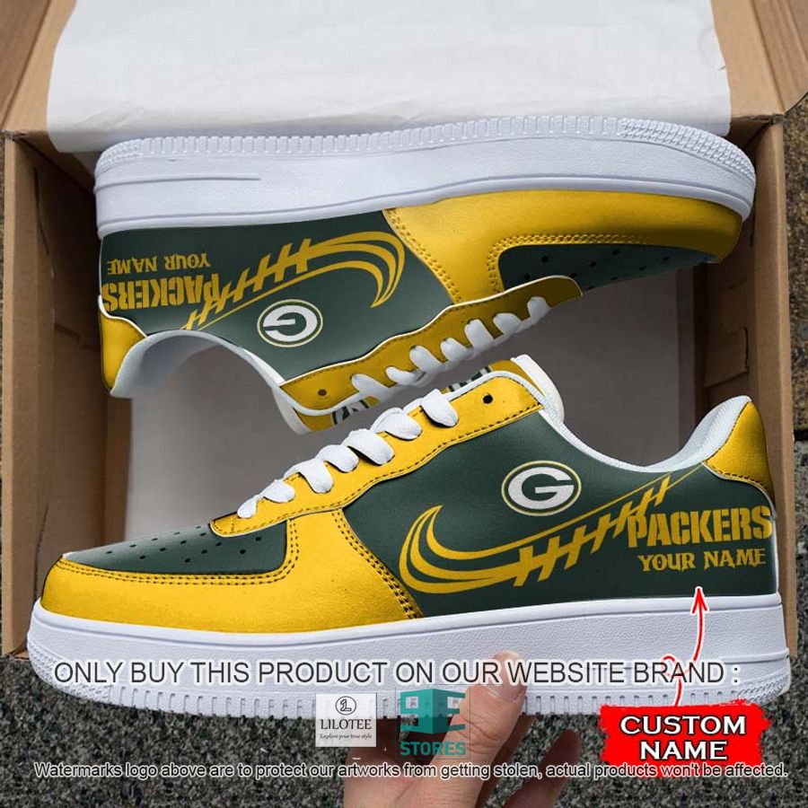 Personalized NFL Green Bay Packers Nike Air Force 1 Sneaker 6
