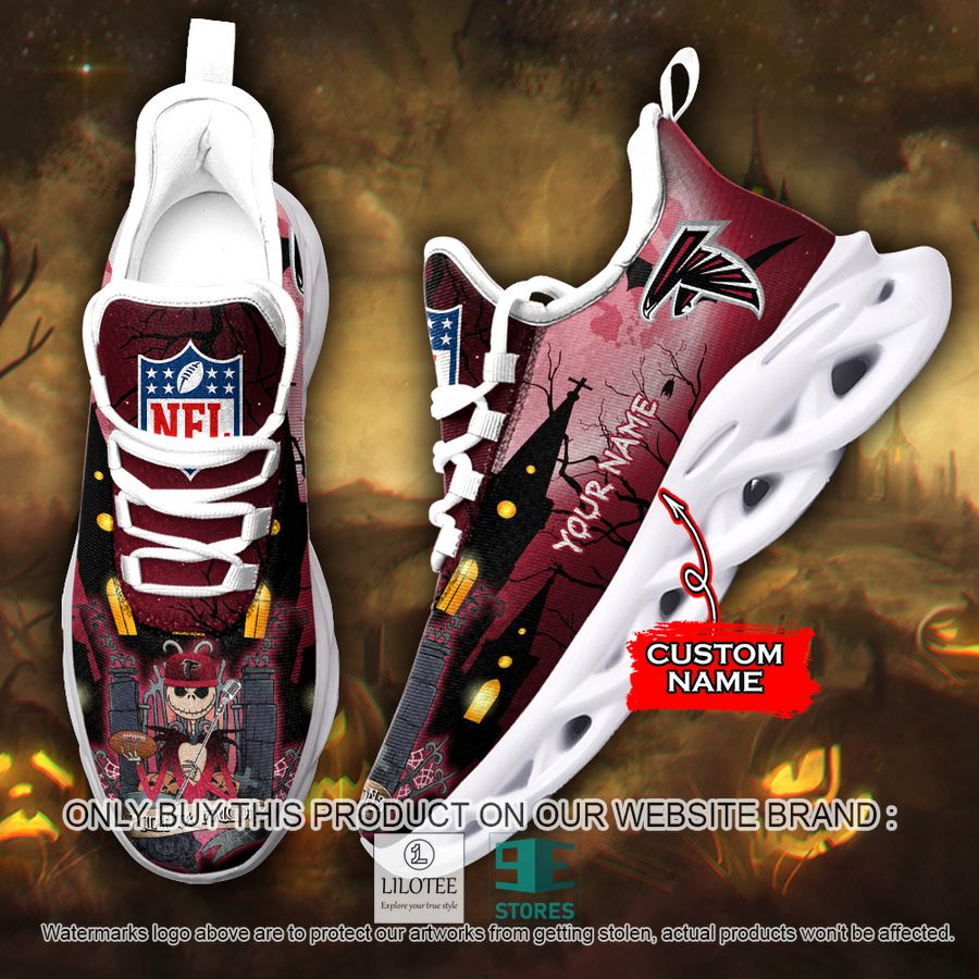 Personalized NFL Jack Skellington Atlanta Falcons Max Soul Shoes - LIMITED EDITION 9