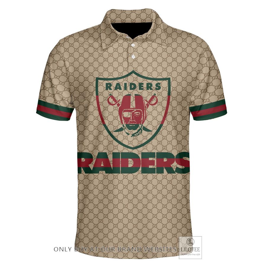 Personalized NFL Las Vegas Raiders Gucci Polo Shirt - LIMITED EDITION 5
