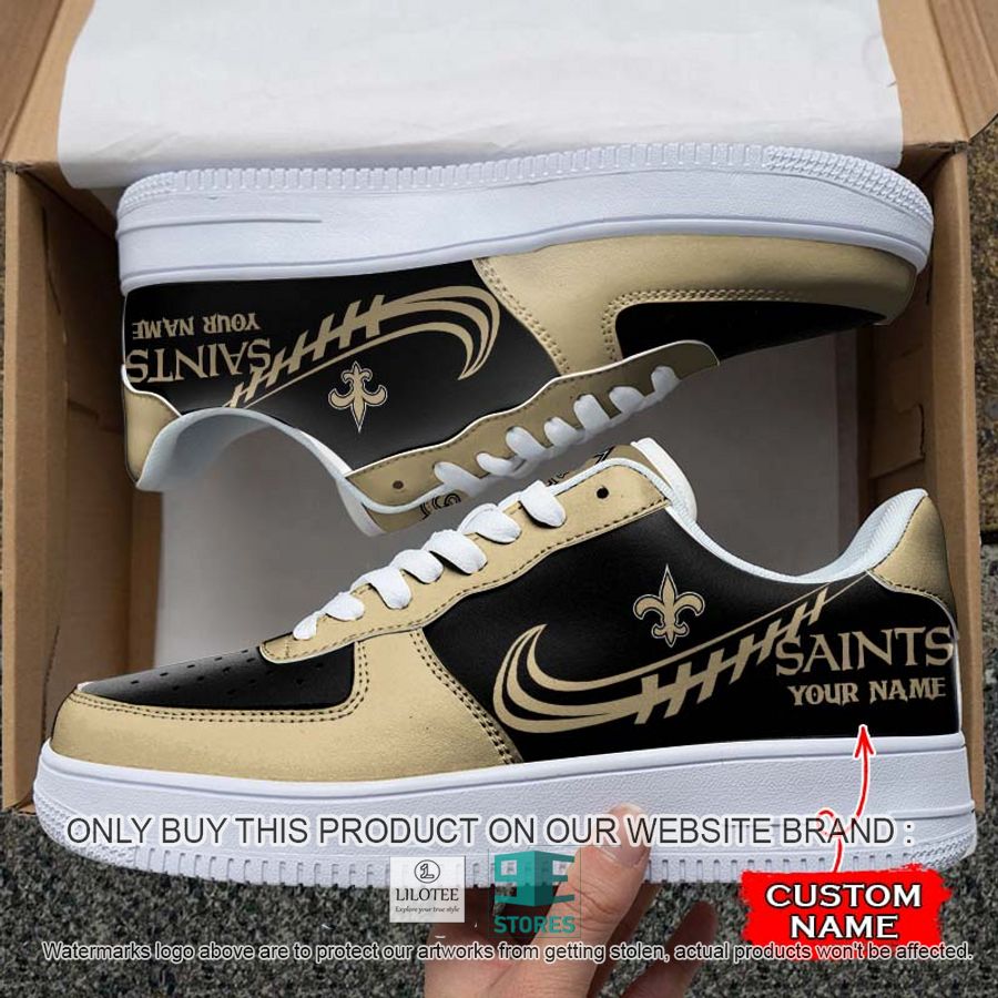 Personalized NFL New Orleans Saints Nike Air Force 1 Sneaker 7