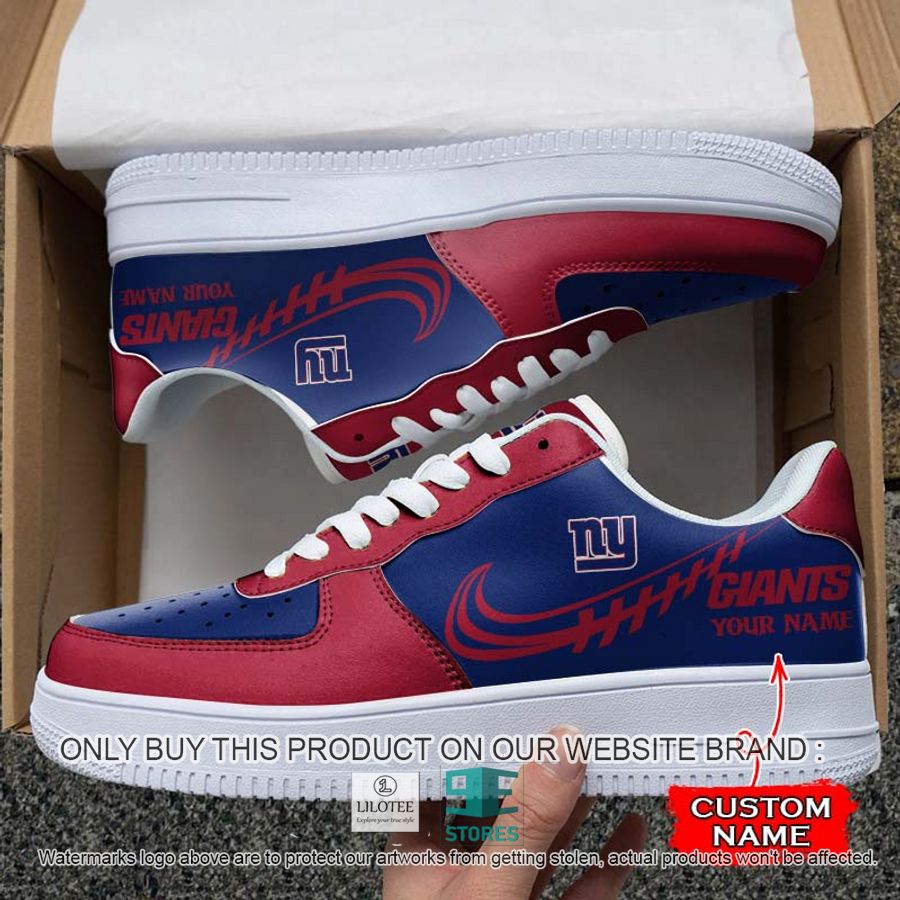 Personalized NFL New York Giants Nike Air Force 1 Sneaker 7