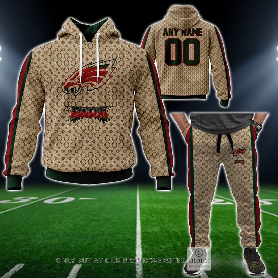 Personalized NFL Philadelphia Eagles Gucci Hoodie, Long Pant - LIMITED EDITION 12