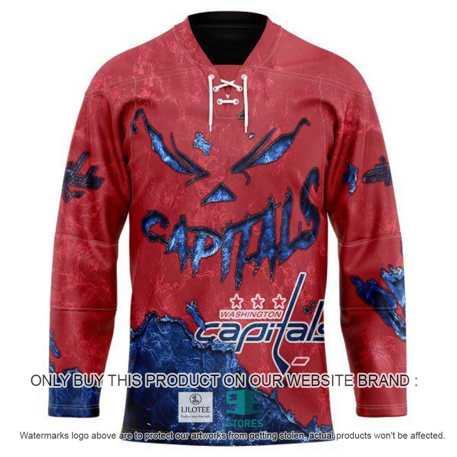 Personalized NHL Washington Capitals demon face Hockey Jersey 5