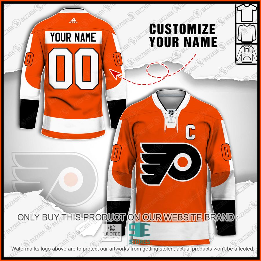Personalized Philadelphia Flyers NHL Hockey jersey 6
