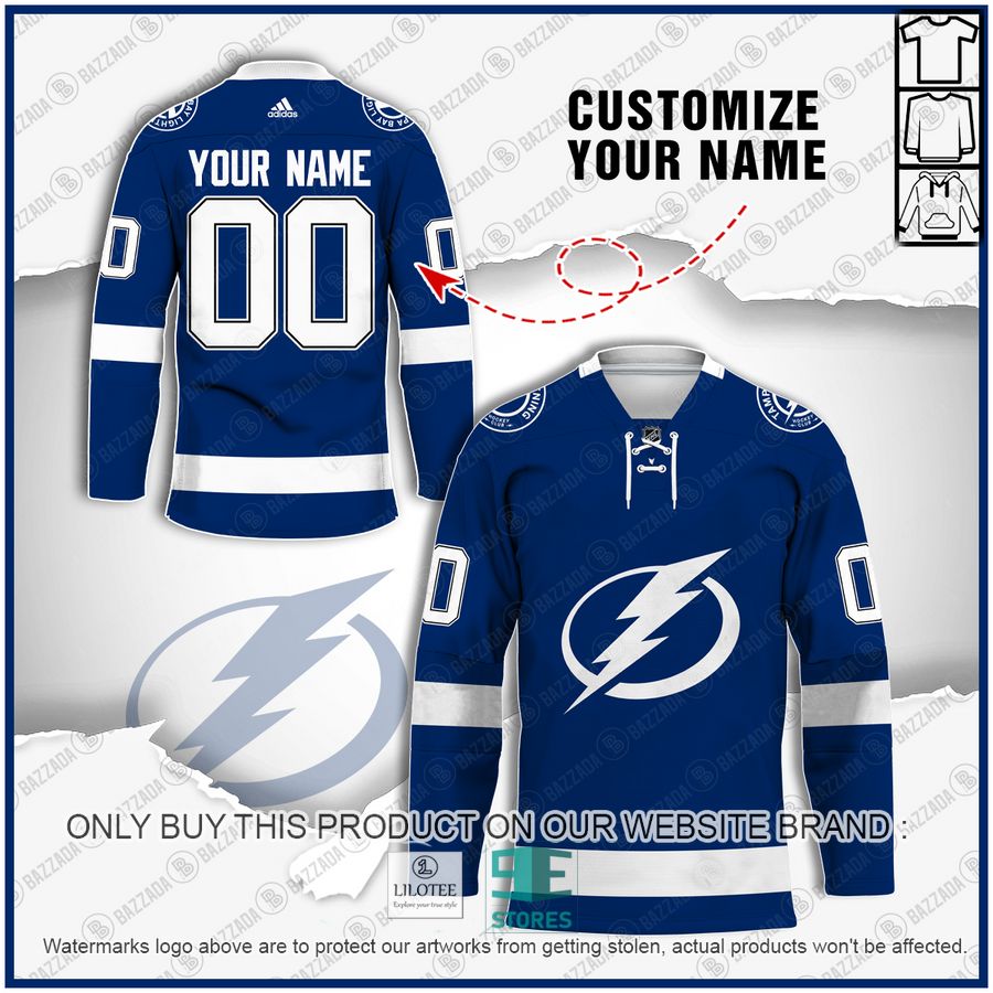 Personalized Tampa Bay Lightning NHL Hockey jersey 7