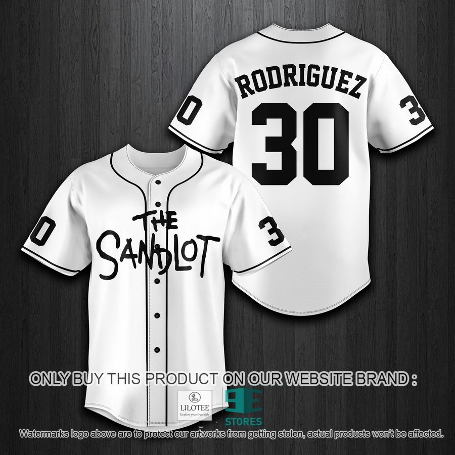 Personalized The Sandlot White Baseball Jersey 6