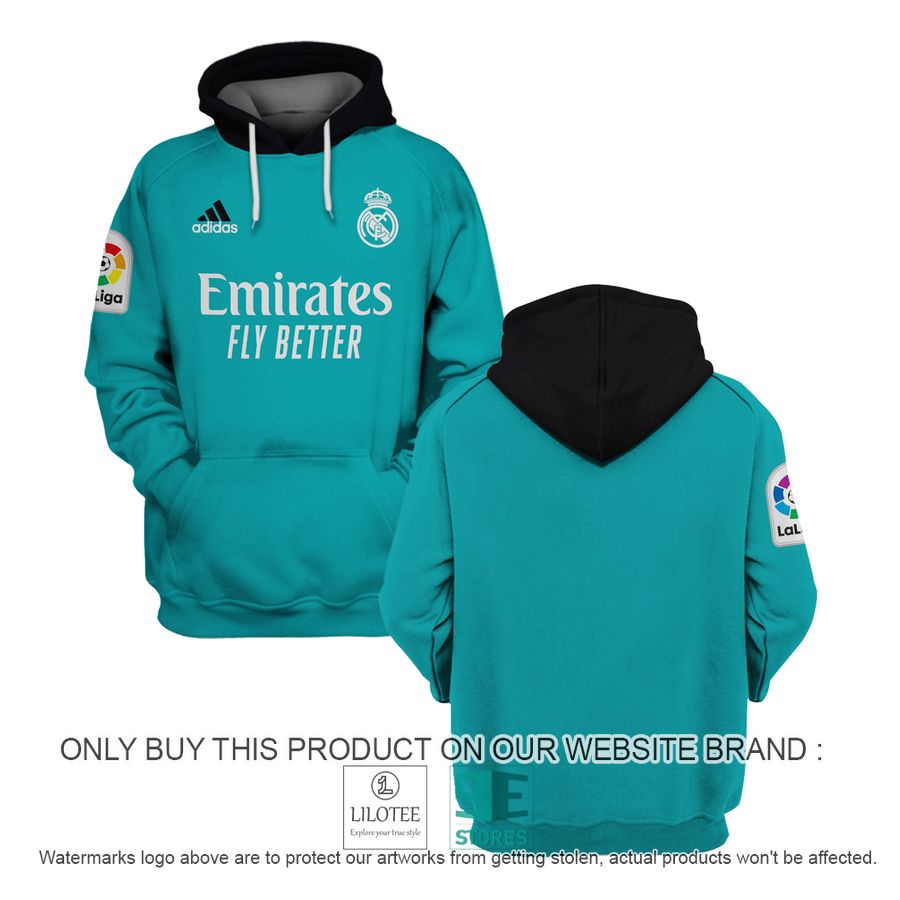 Real Madrid FC Adidas Emirates Fly Better cyan Shirt, Hoodie - LIMITED EDITION 17