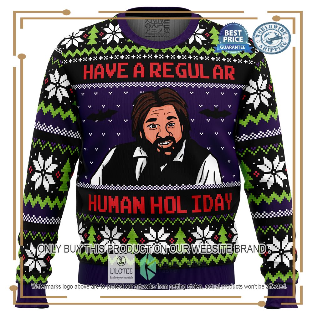 Regular Human Holiday What We Do In The Shadows Ugly Christmas Sweater - LIMITED EDITION 6
