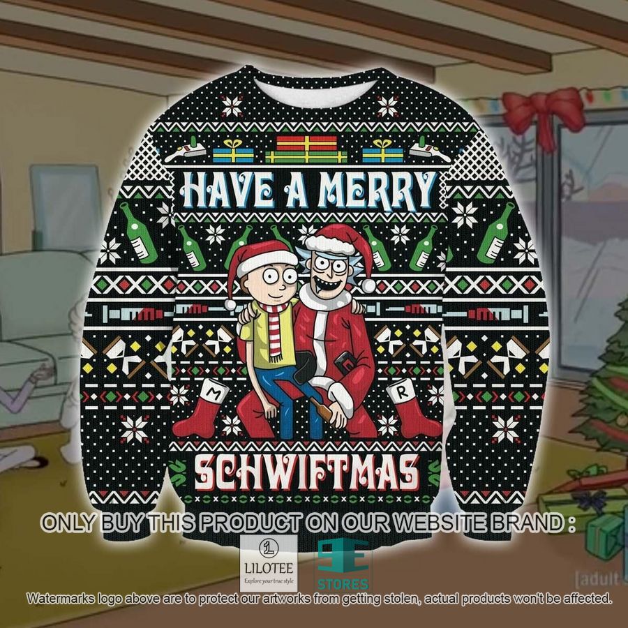 Rick And Morty Have A Merry Schwiftmas Ugly Chrisrtmas Sweater - LIMITED EDITION 11