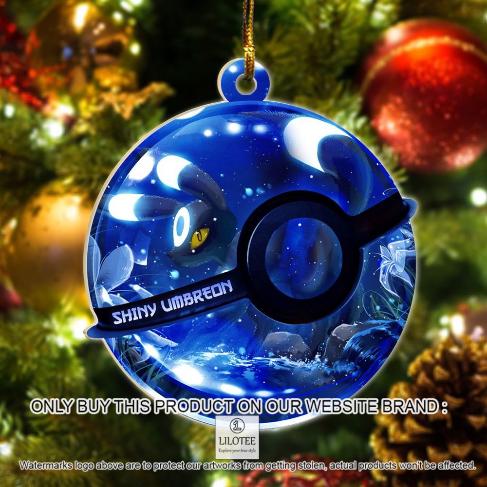 Shiny Umbreon Pokemon Christmas Ornament - LIMITED EDITION 9
