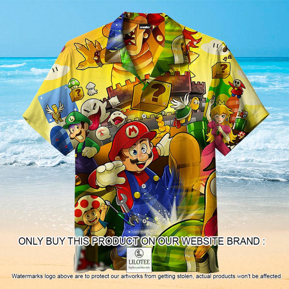 Super Mario Game Cute ColorShort Sleeve Hawaiian Shirt - LIMITED EDITION 12