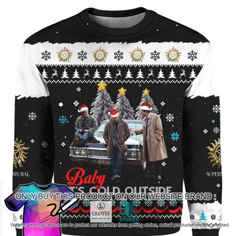 Supernatural Baby It'S Cold Outside Ugly Chrisrtmas Sweater - LIMITED EDITION 3