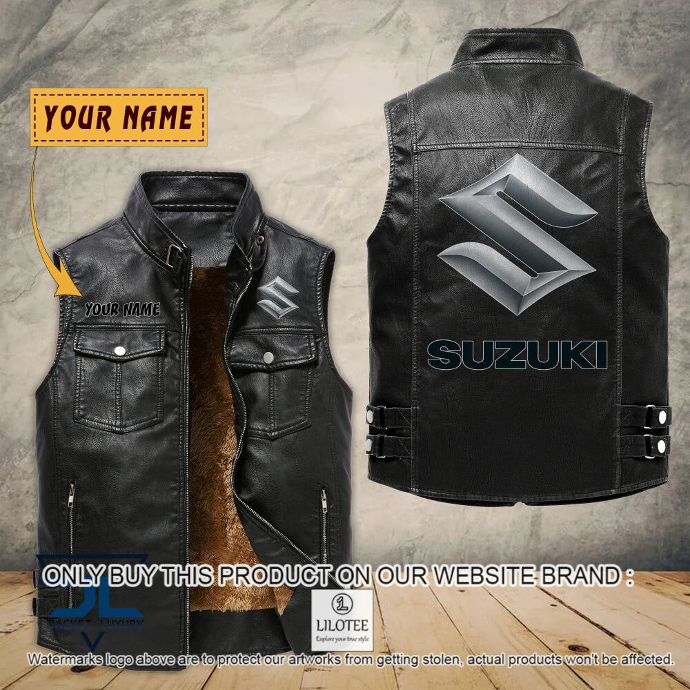 Suzuki Custom Name Sleeveless Velet Vest Jacket - LIMITED EDITION 6