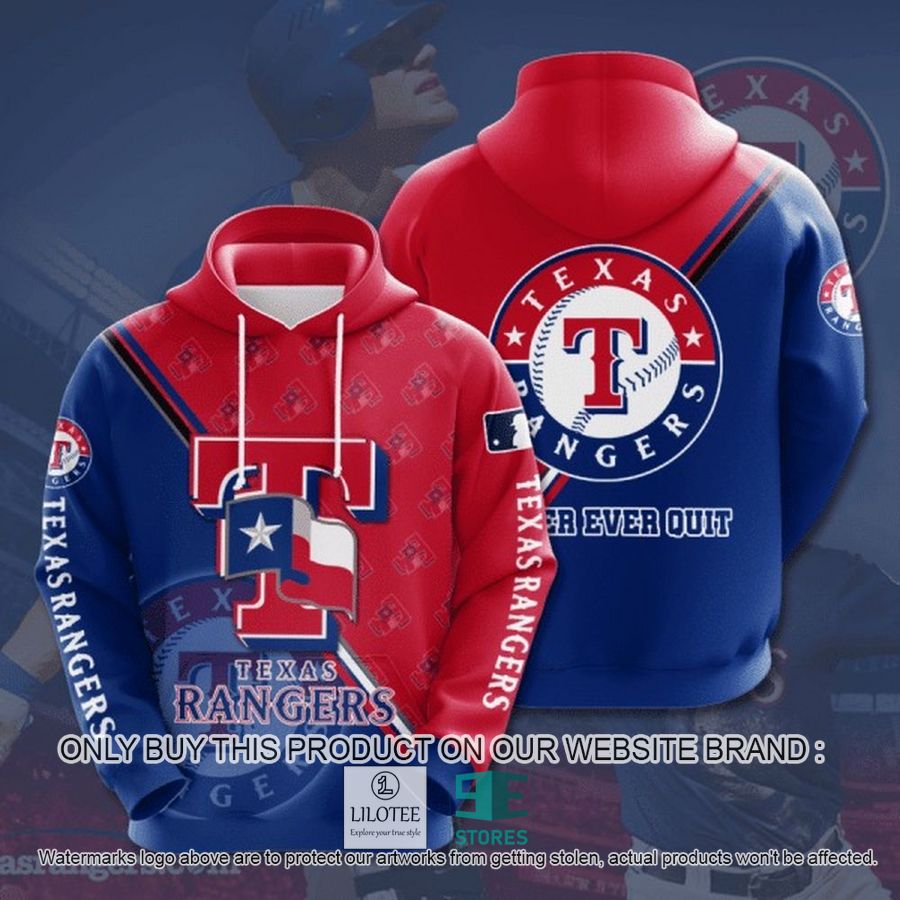 Texas Rangers NCAA Logo 3D Hoodie, Zip Hoodie - LIMITED EDITION 8